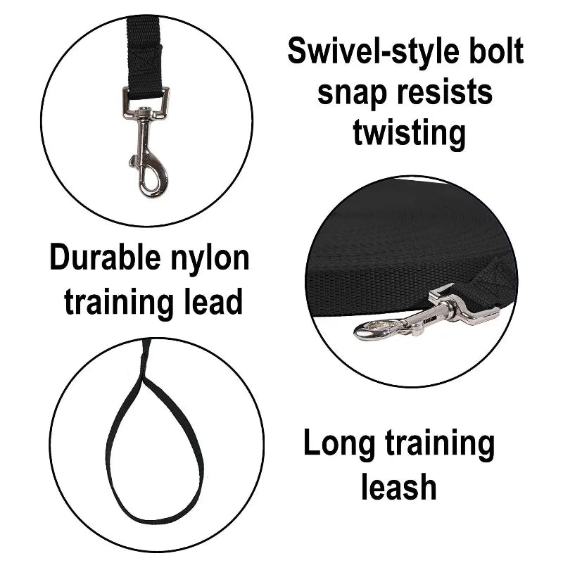 Solid Dog Leash For Large Dogs Pet Puppy Walking Training Lead Rope Big Dog Nylon Rope Long Leashes