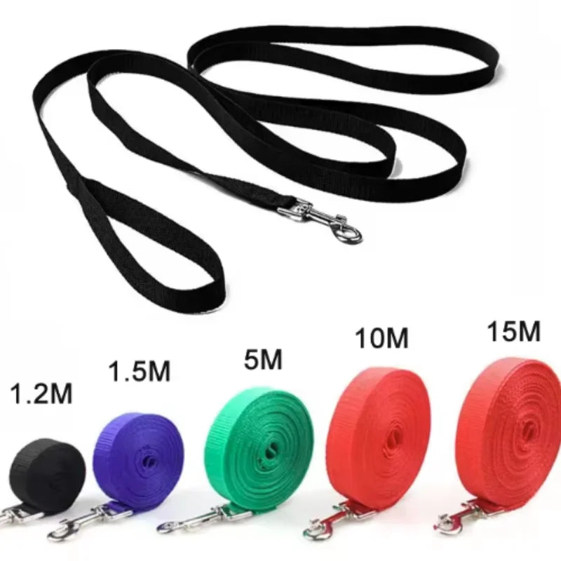 Solid Dog Leash For Large Dogs Pet Puppy Walking Training Lead Rope Big Dog Nylon Rope Long Leashes